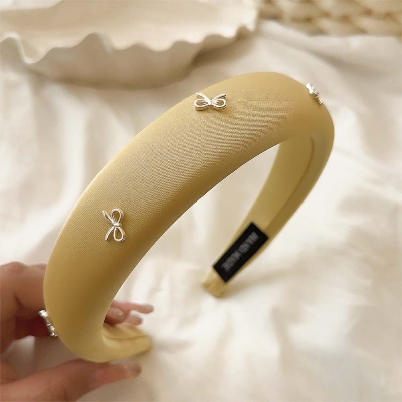 Hair Care Women - Cheese Cream Yellow~ French Bow Headband