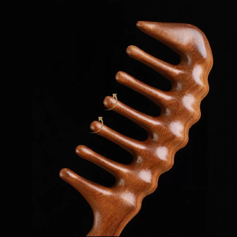 Natural Sandalwood Hair Combs  - огляд і ціна Hair Care Gift
