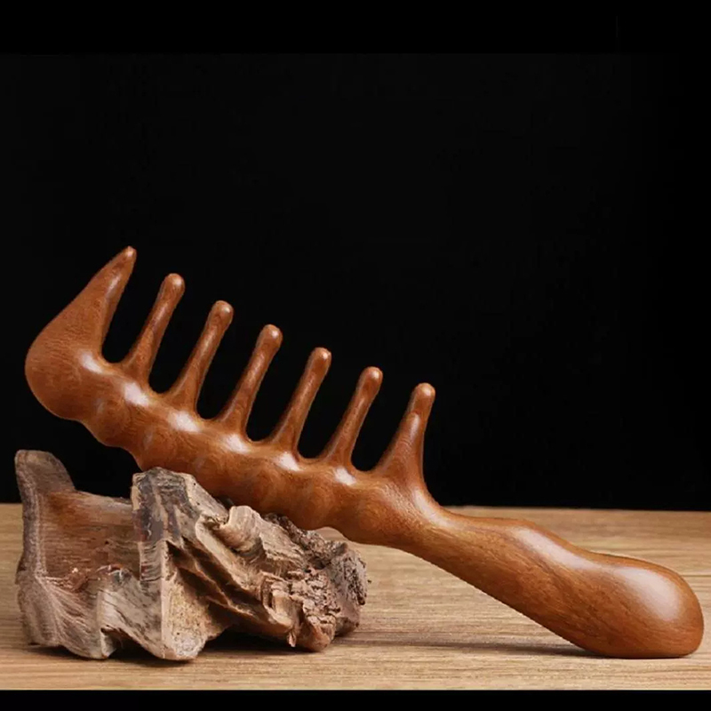 Natural Sandalwood Hair Combs  - огляд і ціна Hair Care Gift