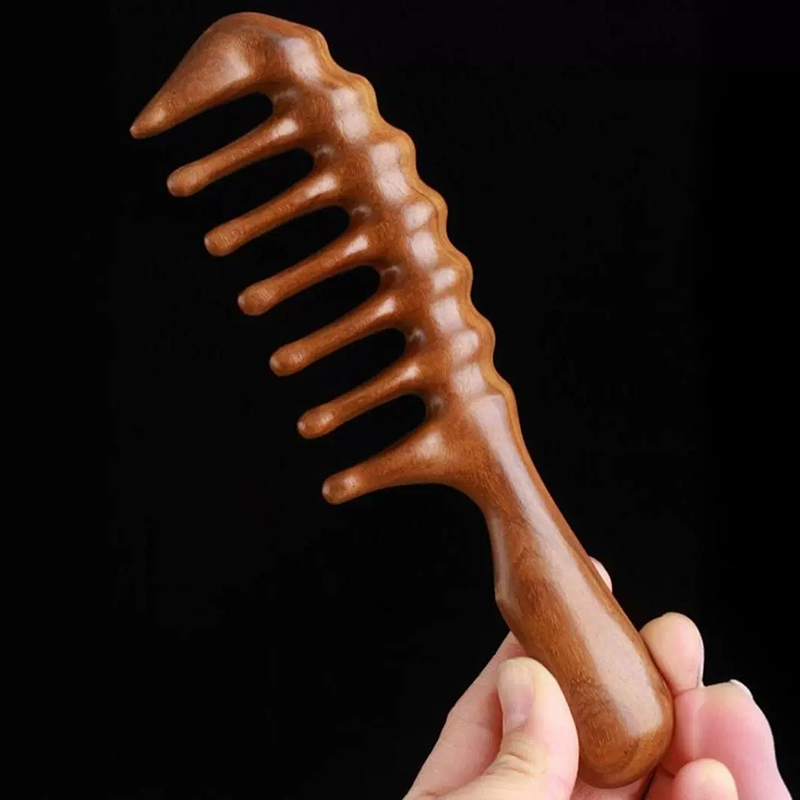 Natural Sandalwood Hair Combs  - огляд і ціна Hair Care Gift