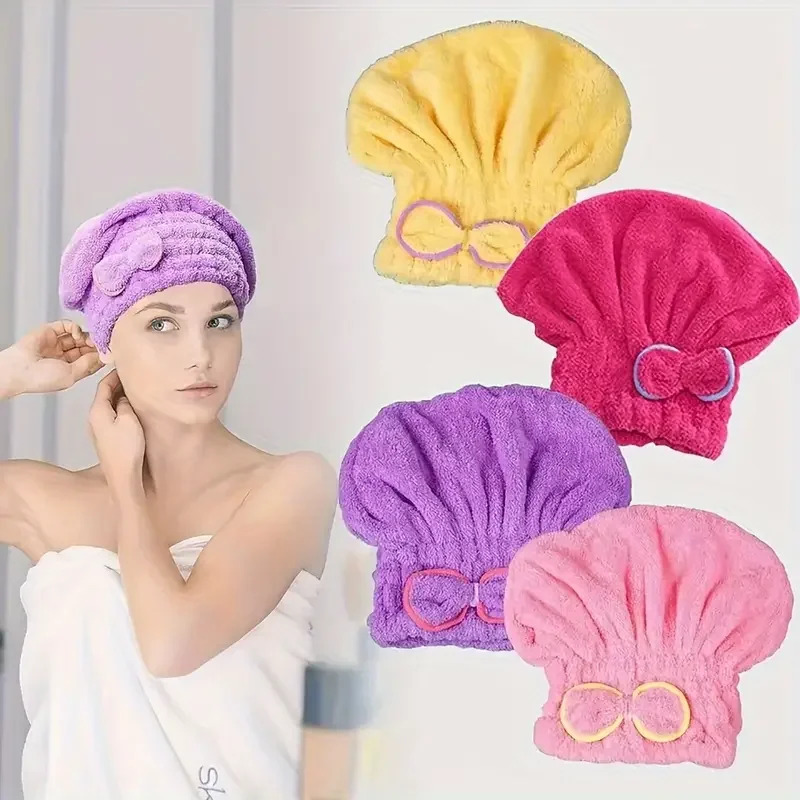 Quick Drying Hair Cap Women Bo - огляд і ціна Hair Turban Towel