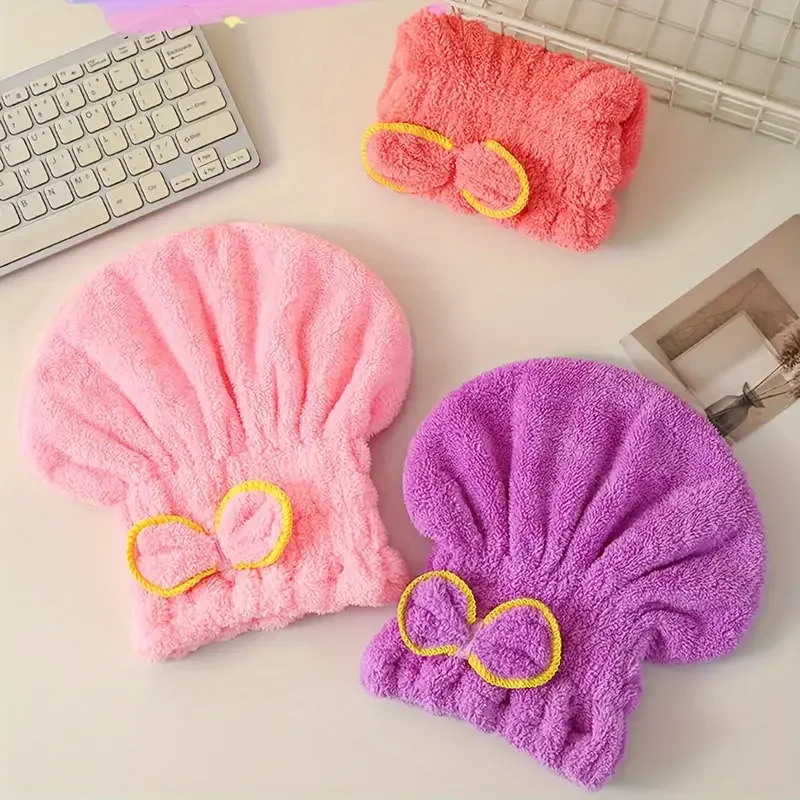 Quick Drying Hair Cap Women Bo - огляд і ціна Hair Turban Towel