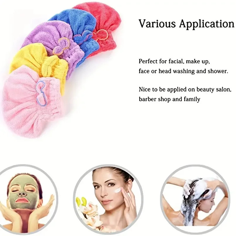 Quick Drying Hair Cap Women Bo - огляд і ціна Hair Turban Towel