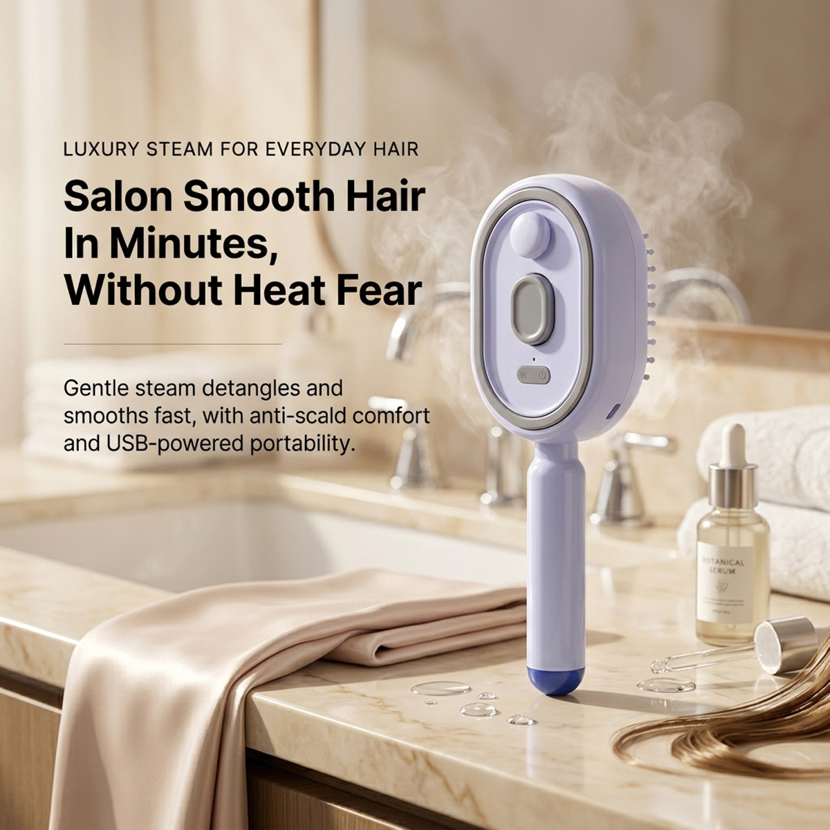 Electric Self-Cleaning Hair Co - огляд і ціна Hair Care Gift