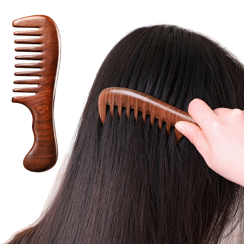 Natural Sandalwood Hair Combs  - огляд і ціна Hair Care Gift