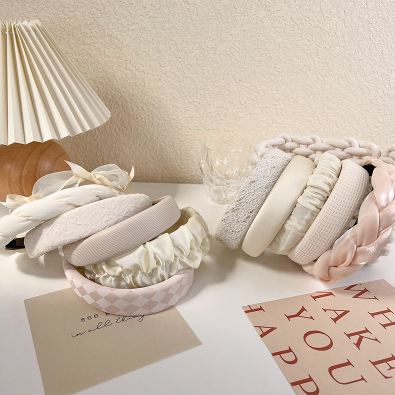 Beige Wide Headband High Crown - огляд і ціна Hair Care Women