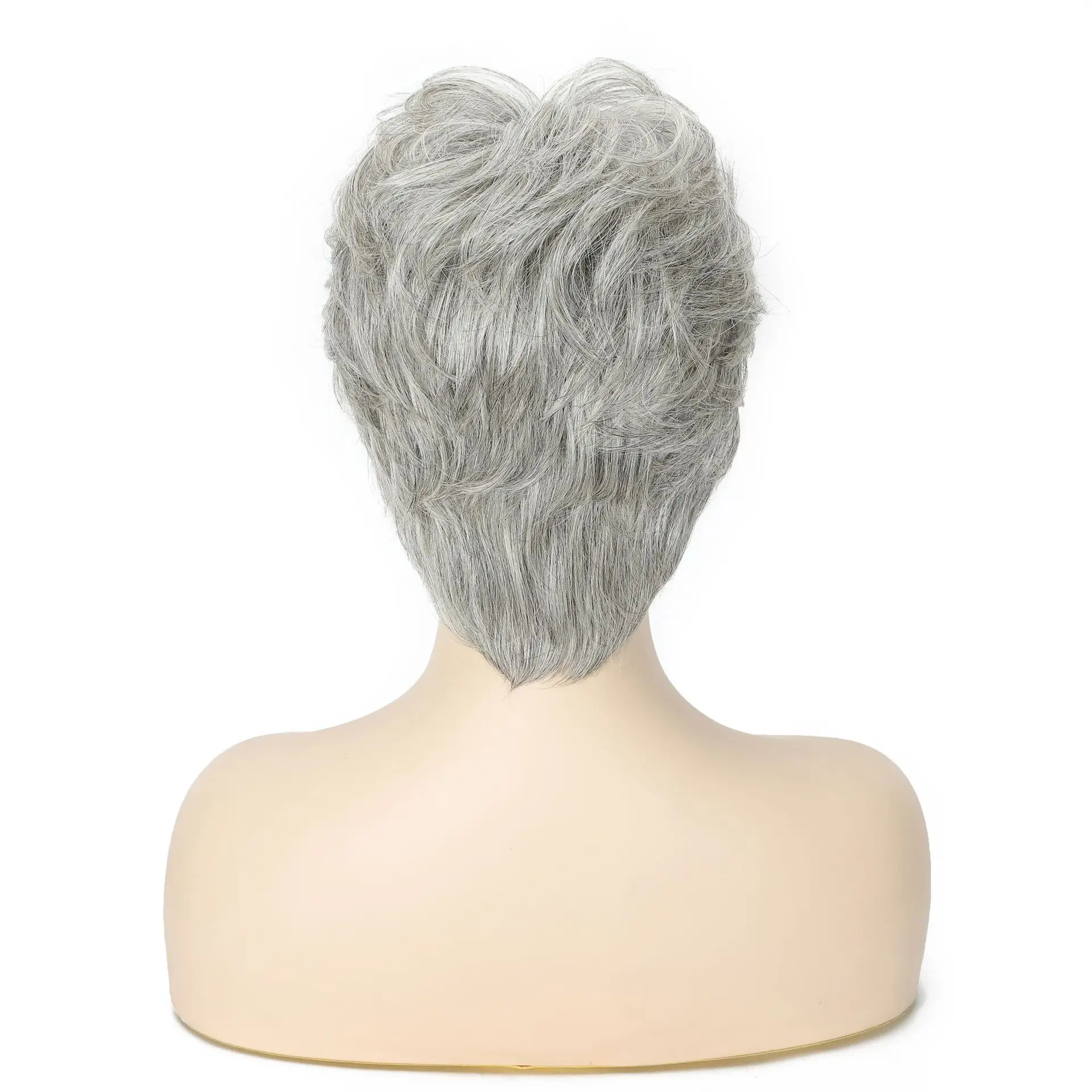 Short Curly Grey Ombre Human H - огляд і ціна Hair Care Women