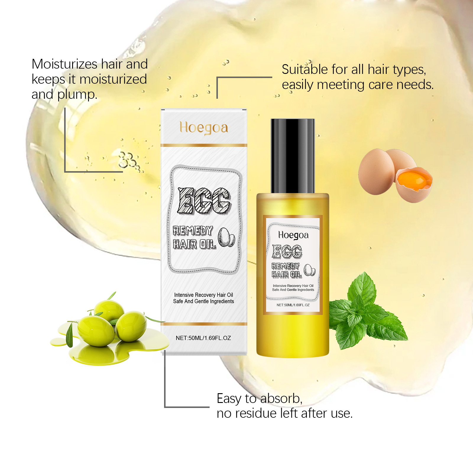 Egg Remedy Hair Oil Restore So - огляд і ціна Hair Care Natural