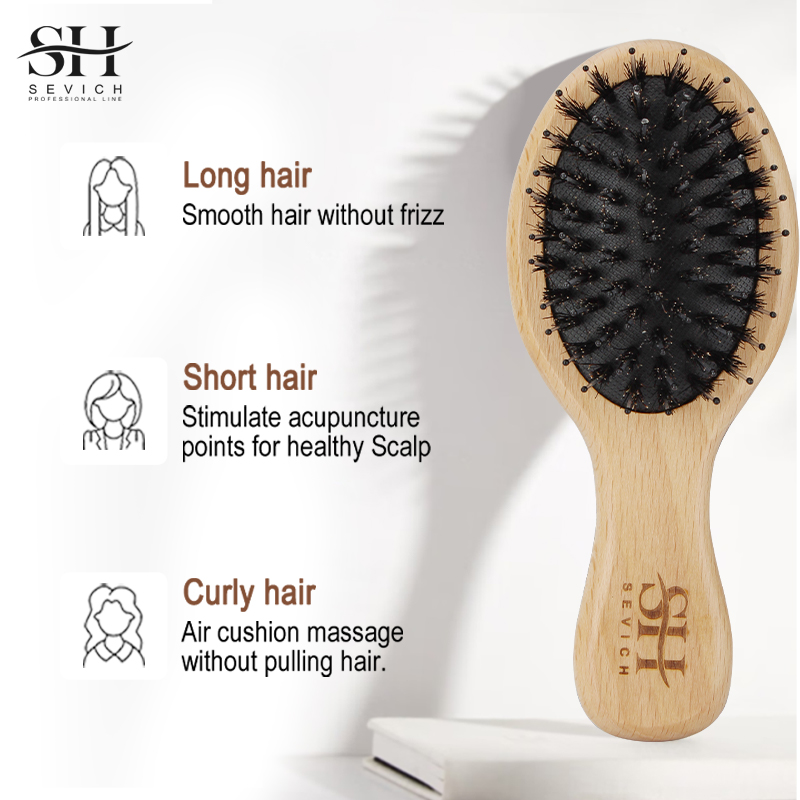 Natural Boar Bristle Hair Fluf - огляд і ціна Hair Care Natural