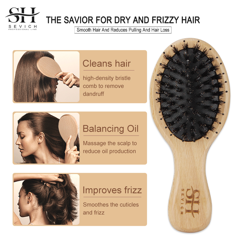 Natural Boar Bristle Hair Fluf - огляд і ціна Hair Care Natural