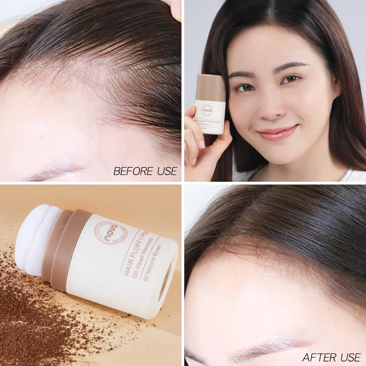 Novo Hair Pluffy Powder - Oil  - огляд і ціна Hair Care Women