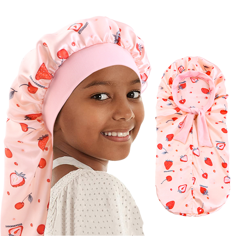 Kids Long Tube Bonnet Cartoon  - огляд і ціна Hair Care For 5 Year Old Girl